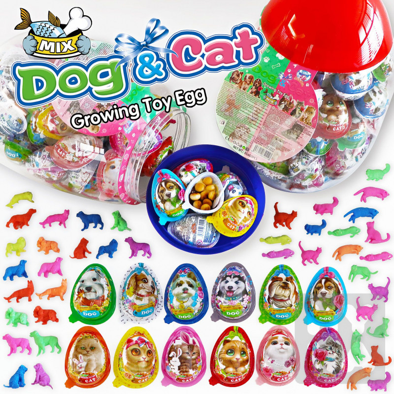 Dog a Cat growing toy eggs 8g HYHA