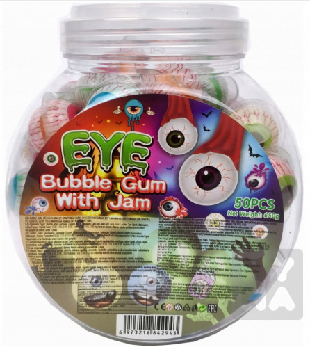 Eye bubble gum with jam/50ks