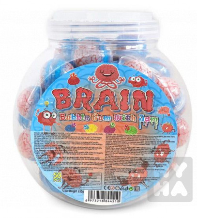 detail Brain bubble gum with jam 13g/50ks