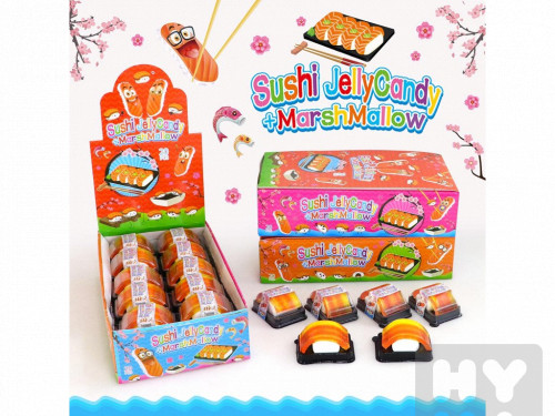 Sushi jelly candy + Marshmallow 15g/20ks