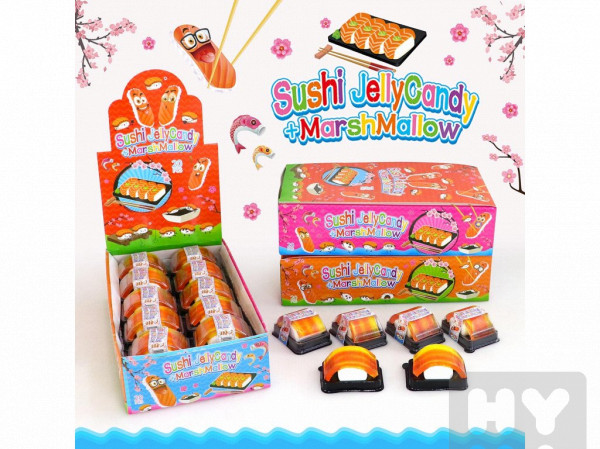 detail Sushi jelly candy + Marshmallow 15g/20ks