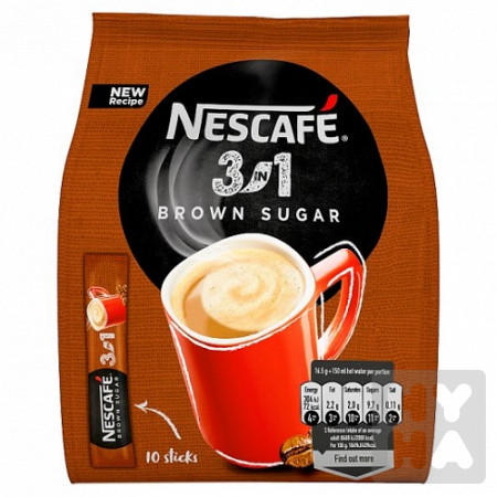 detail nescafe 3in 1 brown suger