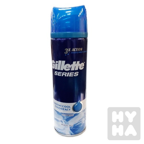Gillette 200ml gel Sensitive cool