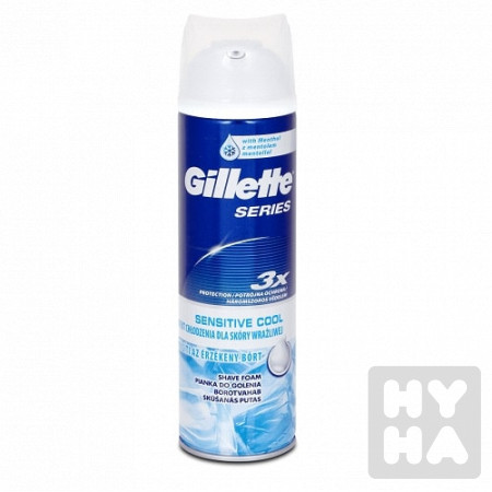 detail Gillette shave foam 250ml sensitive cool