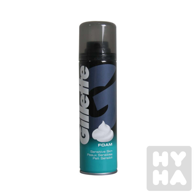 Gillette 200ml pěna sensitive modry