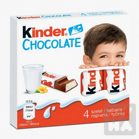detail Kinder čokoláda 50g/4ks