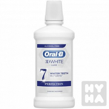 detail Oral B 500ml usní voda 3D white