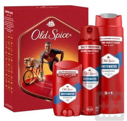 Oldspice kazety spr +sprej + tuhy Whitewater