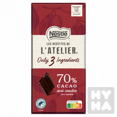 detail Nestle Latelier 70% Cacao