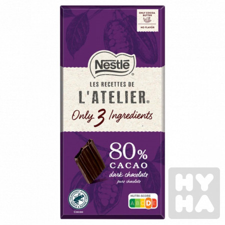 detail Nestle latelier 100g 80% Cacao