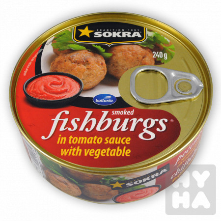 detail Sokra Fishburgs 240g in tomato sauce