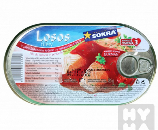 detail Sokra Filet losos 170g v tomate