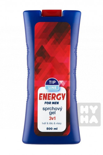 Tipline sprchový gel 500ml energy