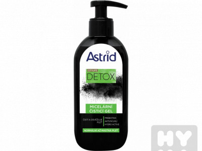 Astrid 200ml micelární čisticí gel aktivní uhlí