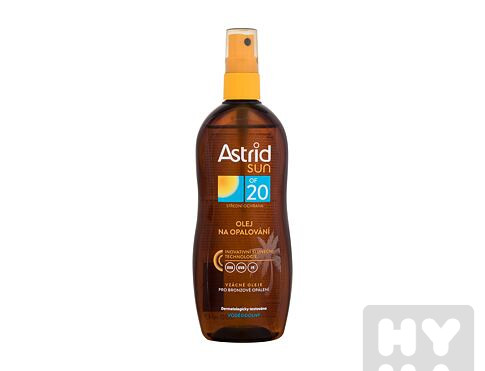 Astrid sun 200ml ochrana a bronz olej na opalo. 20SPF