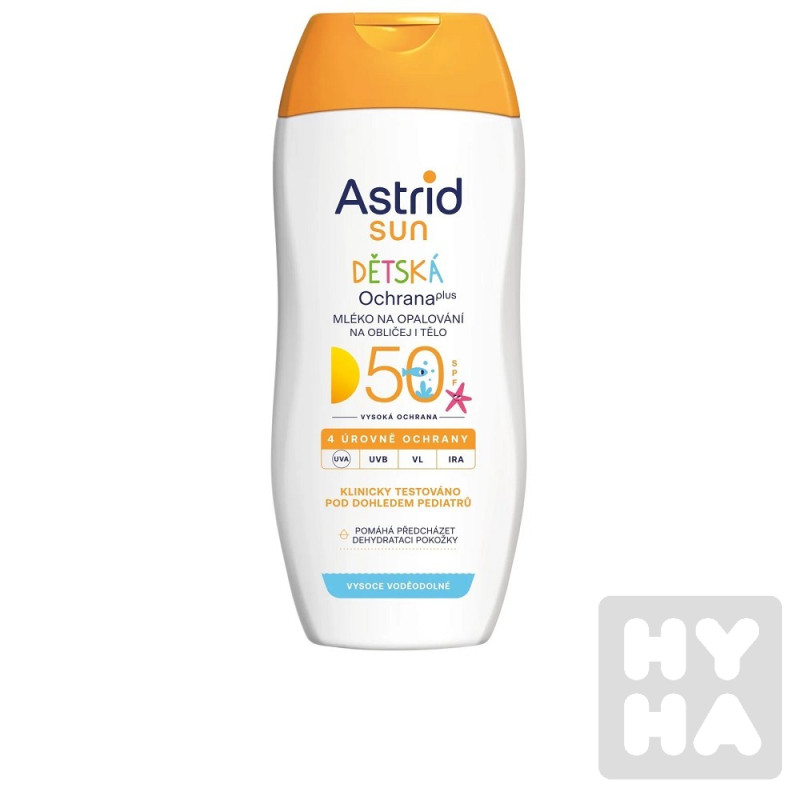 Astrid sun 200ml Mléko na opalování na obličej i tělo