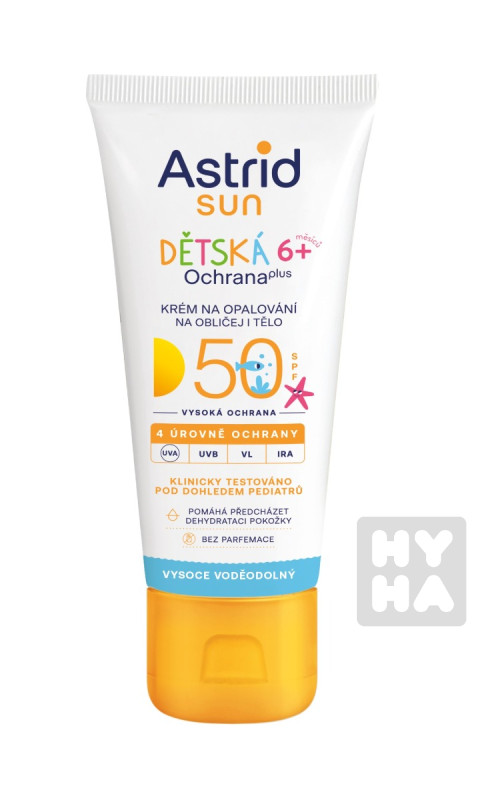 Astrid sun 75ml Dětská 6+ měsíců krém na opalo. 50SPF