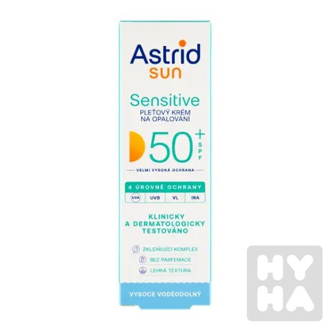 Astrid sun 50ml Sensitive 50SPF pleťový krém