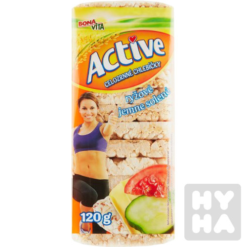 BV Active chlebíčky 120g Rýžové jemně solené