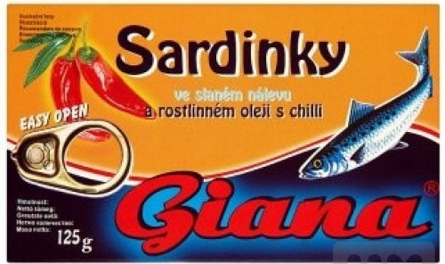 Giana sardinky 125g ve slun. s chilli