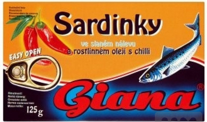 detail Giana sardinky 125g ve slun. s chilli