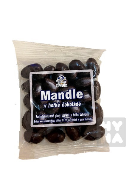 Perun 80g Mandle v hořké čokoládě