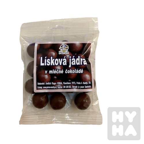 Perun 80g Lísková jádra v mléčné čokoládě