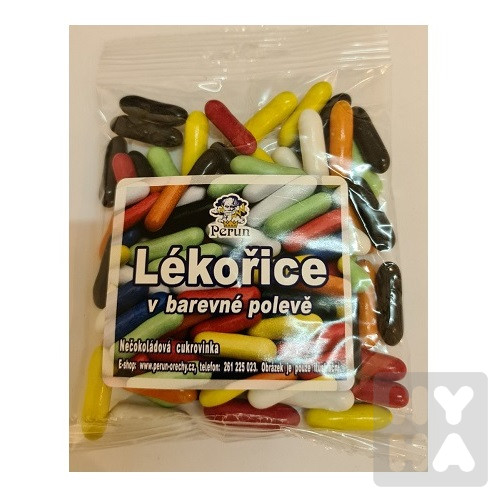 Perun 100g Lékořice v barevné polevě