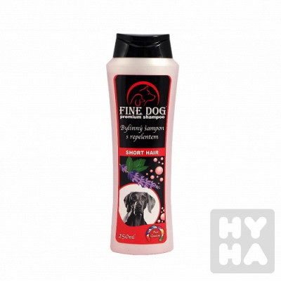 Fine dog shampoo 250ml short hair 124