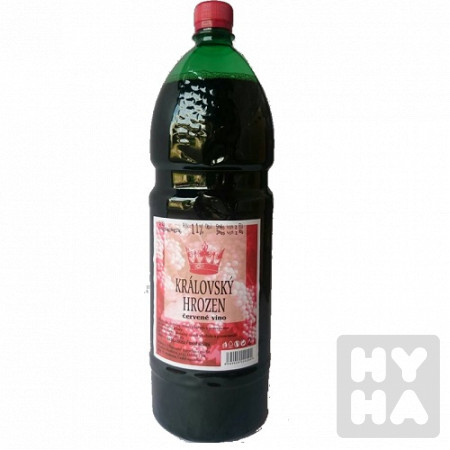 detail Kralovsky hrozen cervene vino 2l