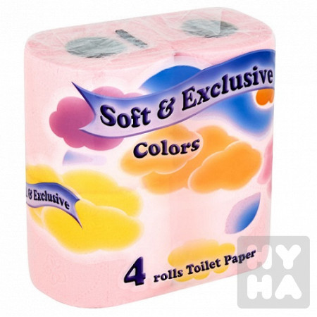 detail Soft a exclusive 4roll 2vrst pomeranč,růžový