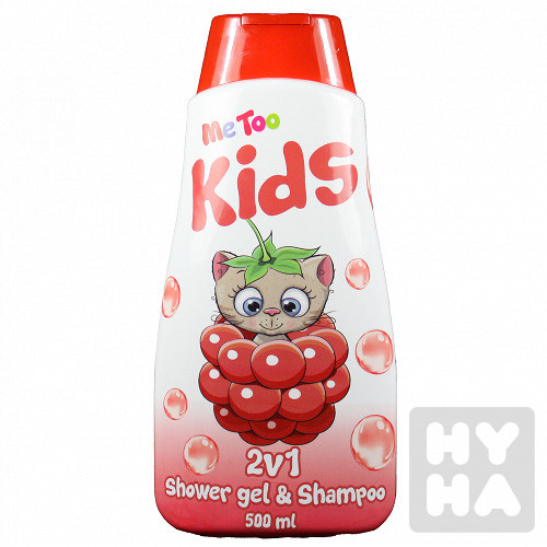 Metoo kids spr.gel a shampoo 500ml Raspberry kitten