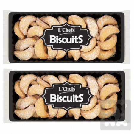 detail LChefs Biscuits 200g Rohlicky s cukrovym posypem