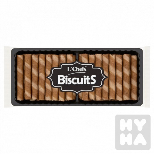 L´Chefs Biscuits trubicky 160g s vanilkovou