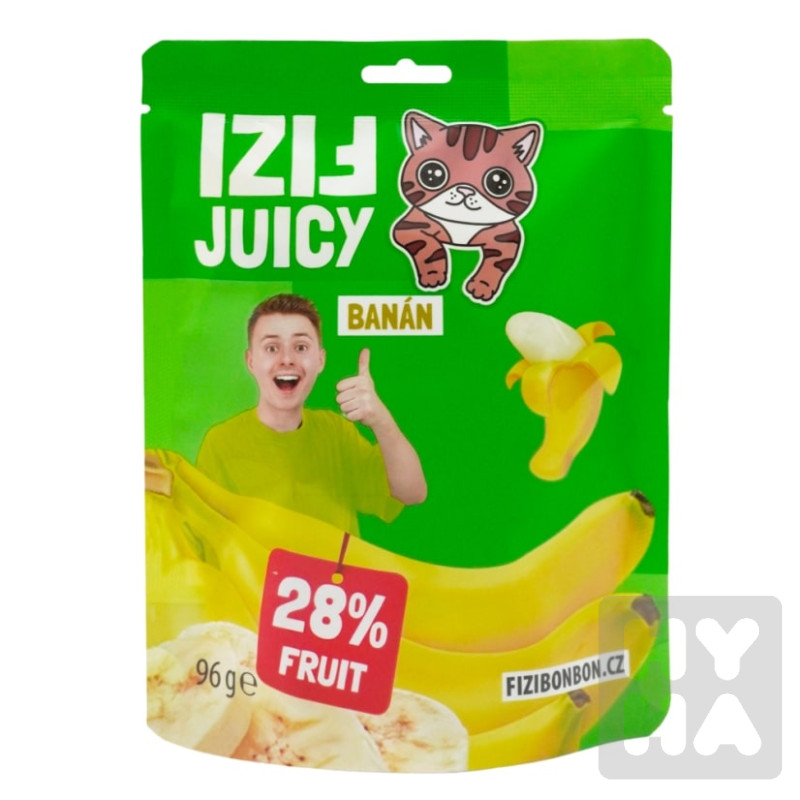 Fizi juicy bonbon 96g Banán