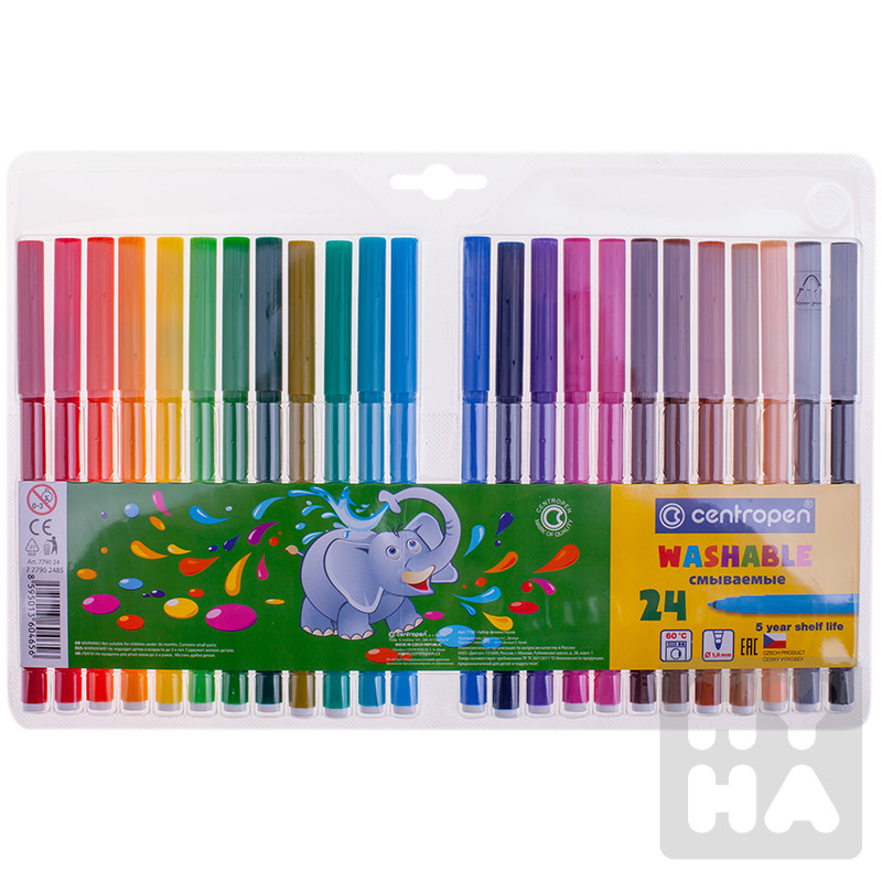 Centropen popisovač 7790/24 stopa 1mm