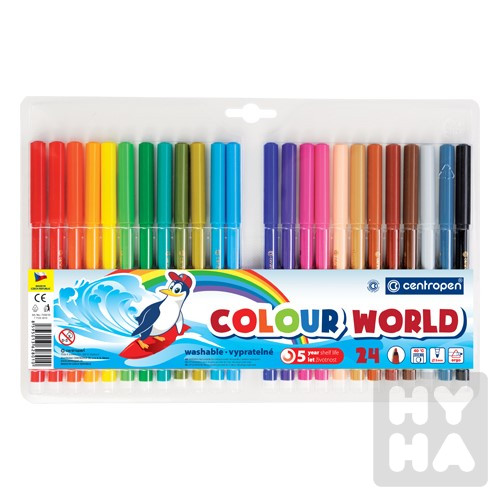 Centropen popisovač 7550/24 stopa 1mm