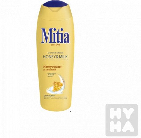 detail Mitia sprchový krém 400ml Honey & Milk