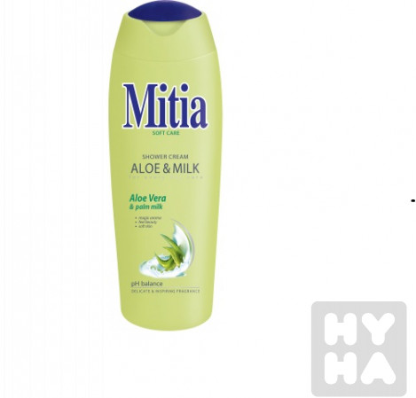 detail Mitia sprchový krém 400ml Aloe & Milk