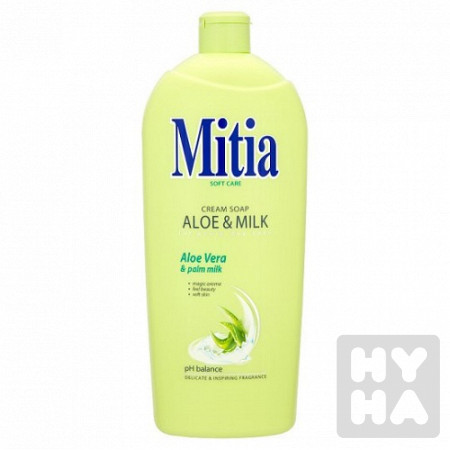 detail Mitia mýdlo 1l Aloe & Milk
