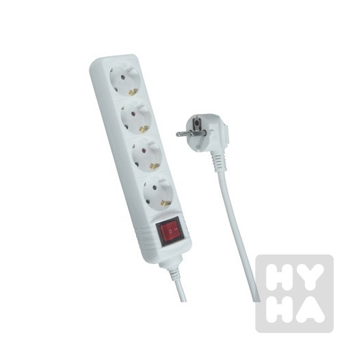 Trixline Prodlužovací 1,5m 4 zás. Vyp Tr803