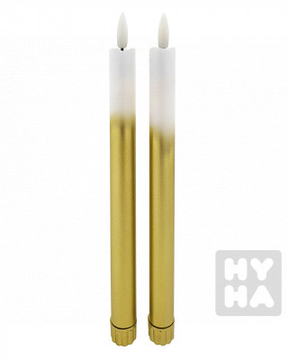 HD 118SG Electric candle lights white gold