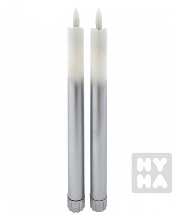 detail HD119SS Electric candle lights white silver