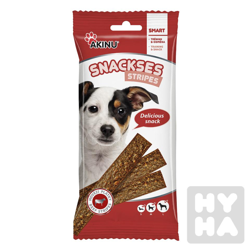 Akinu SNACKSES Hovězí plátky 12ks 120g 204734