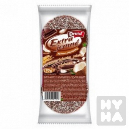 detail Druid Jemné kukuřičné chlebíčky 65g Tmavá čokoláda s kokosem