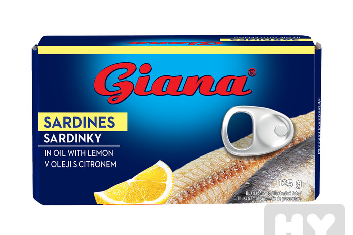 Giana Sardinky 125g v oleji s citronem