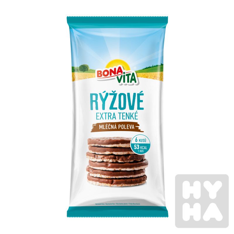 BV rýžové extra tenké 70g Mléčná poleva
