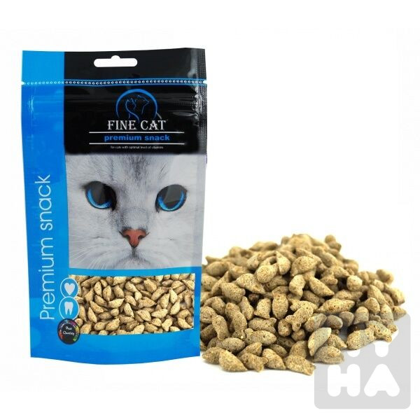 Fine cat rybí crunchy se šantou kočičí 80g