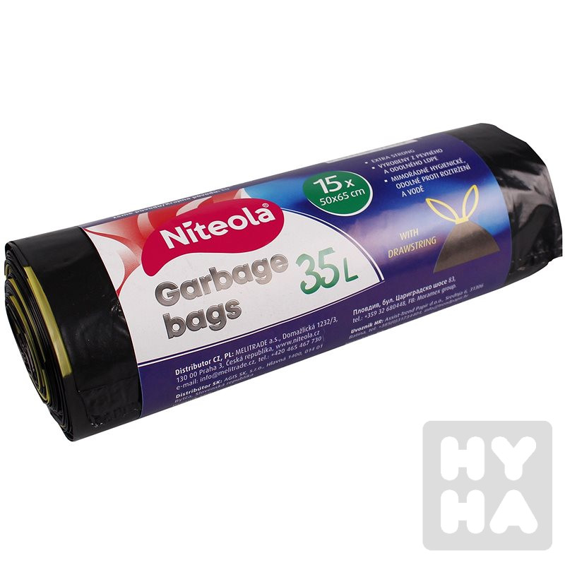 Niteola pytle na odpad 35L 15ks vůně levandule