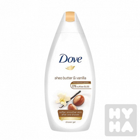 detail Dove sprchový gel 500ml Shea butter & Vanilla